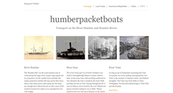 Desktop Screenshot of humberpacketboats.co.uk