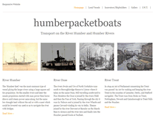 Tablet Screenshot of humberpacketboats.co.uk